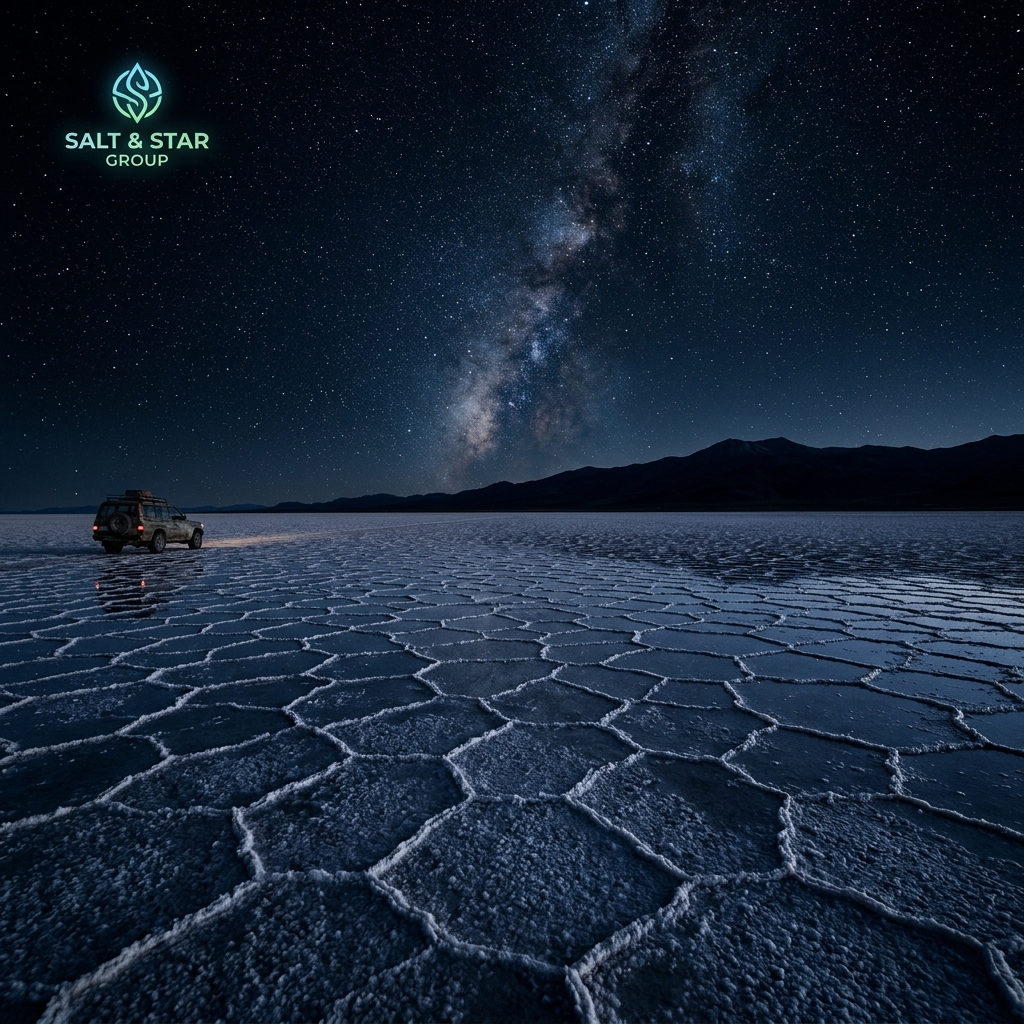 Salt flats landscape